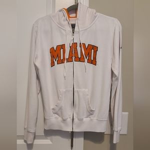Miami Huricanes Full Zip Hoodie